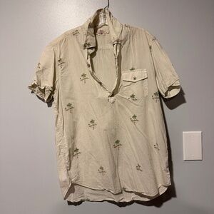 Faherty Palm Tree Hawaiian Shirt